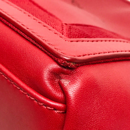 BALENCIAGA Shoulder Bag 339933 leather Red Navy kabas S Women Used Authentic