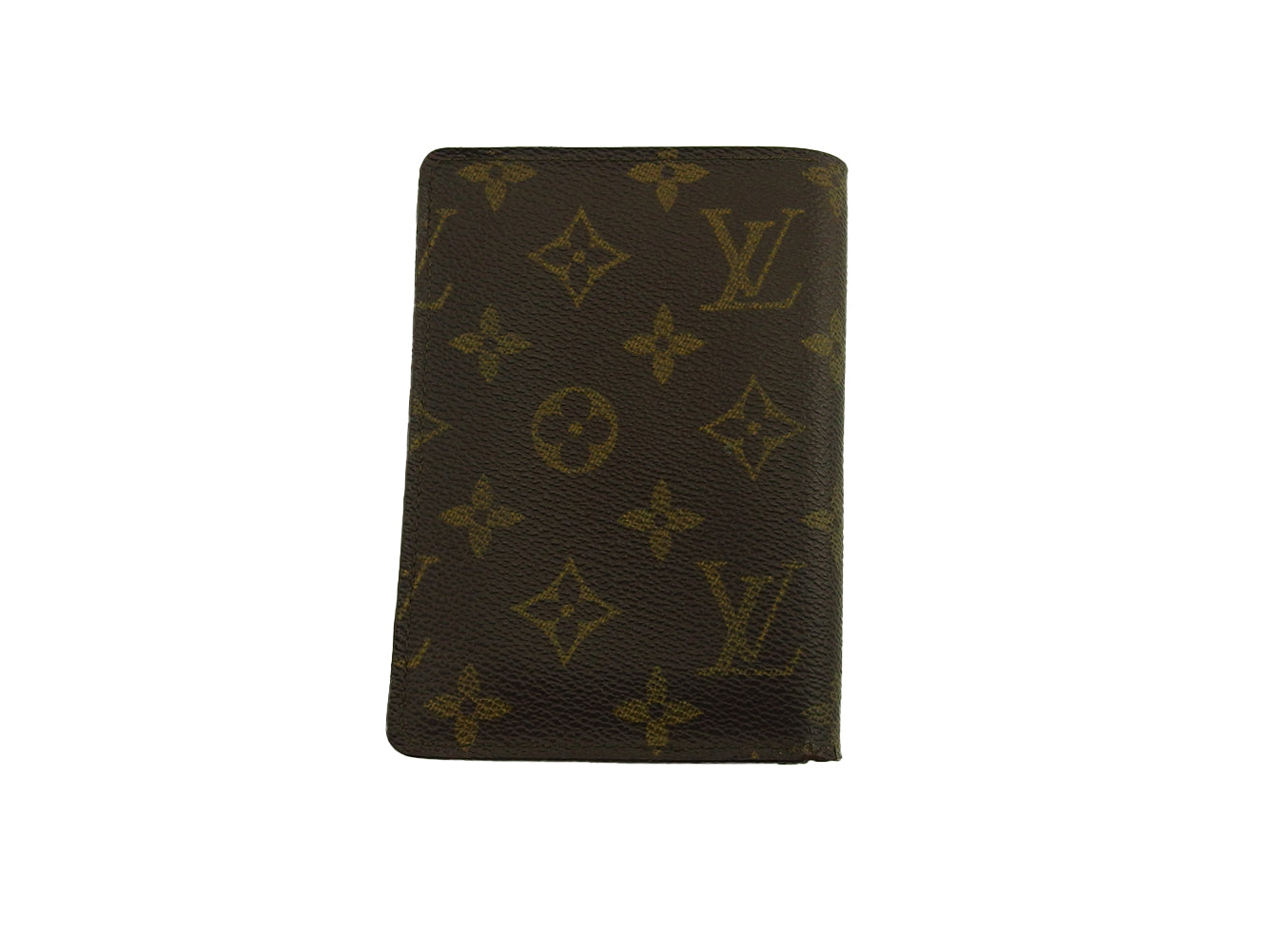 LOUIS VUITTON Bifold Wallet Brown x beige