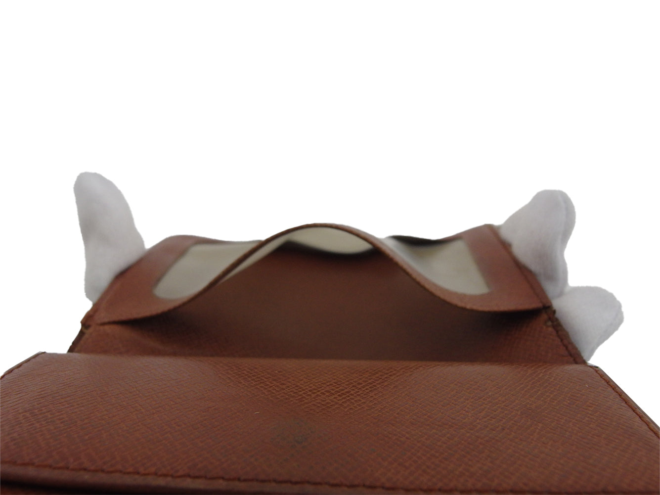 LOUIS VUITTON Bifold Wallet Brown x beige
