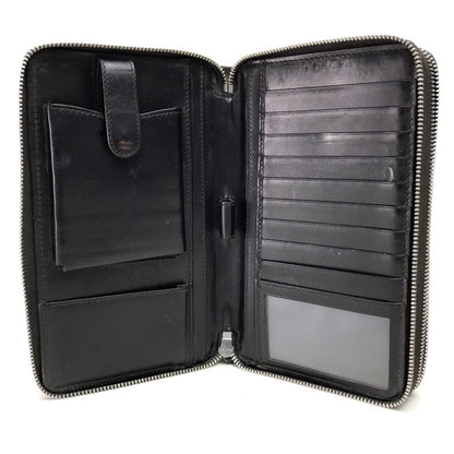 GUCCI Long Wallet Purse 269883 leather Dark brown Diamante Travel case