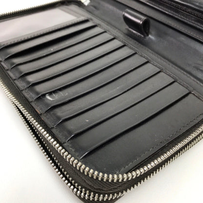 GUCCI Long Wallet Purse 269883 leather Dark brown Diamante Travel case