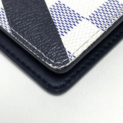 LOUIS VUITTON Long Wallet Purse N64007 Damier Azur Canvas Azur Damier Coastline America's Cup Portefeuille Brazza