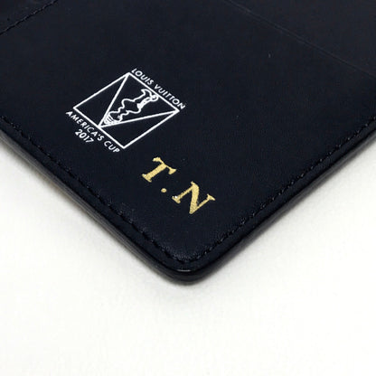 LOUIS VUITTON Long Wallet Purse N64007 Damier Azur Canvas Azur Damier Coastline America's Cup Portefeuille Brazza