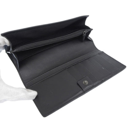 GUCCI Long Wallet Purse 233112 leather black GG Shima