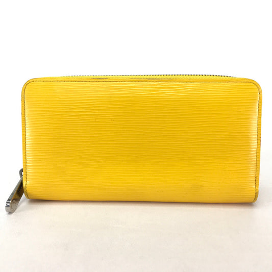 LOUIS VUITTON Long Wallet Purse Epi Leather yellow Epi Zippy wallet