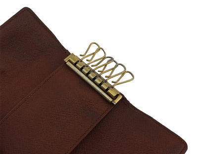 LOUIS VUITTON Key case Key holder M62630 Brown beige Multicles6