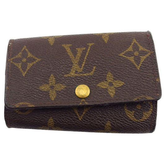 LOUIS VUITTON Key case Key holder Brown x beige x gold Multicles6