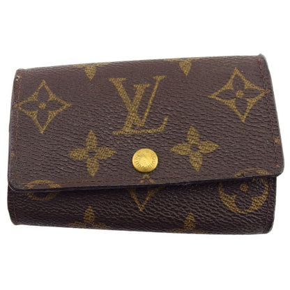 LOUIS VUITTON Key case Key holder Brown x beige x gold Multicles6