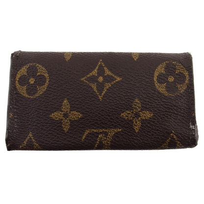 LOUIS VUITTON Key case Key holder Brown x beige x gold Multicles4
