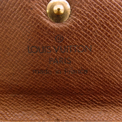 LOUIS VUITTON Key case Key holder Brown x beige x gold Multicles4