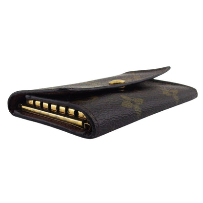 LOUIS VUITTON Key case Key holder Brown x beige x gold Multicles6