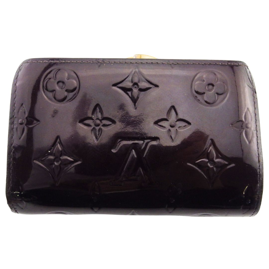 LOUIS VUITTON Bifold Wallet M93521 Purple brown Portefeuille Viennoiserie