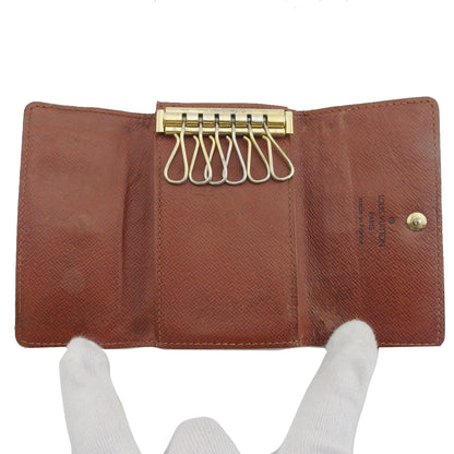 LOUIS VUITTON Key case Key holder M62630 Brown beige Multicles6