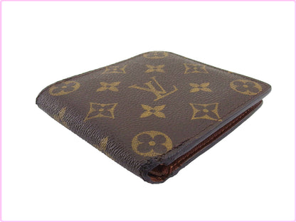 LOUIS VUITTON Bifold Wallet M61665 Brown beige Porte Billets Cartes Crdit Monet