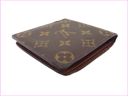 LOUIS VUITTON Bifold Wallet M61665 Brown beige Porte Billets Cartes Crdit Monet