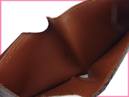LOUIS VUITTON Bifold Wallet M61665 Brown beige Porte Billets Cartes Crdit Monet
