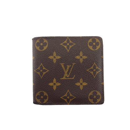 LOUIS VUITTON Bifold Wallet M61665 Brown beige Porte Billets Cartes Crdit Monet