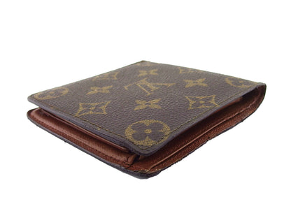LOUIS VUITTON Bifold Wallet M61665 Brown beige Porte Billets Cartes Crdit Monet