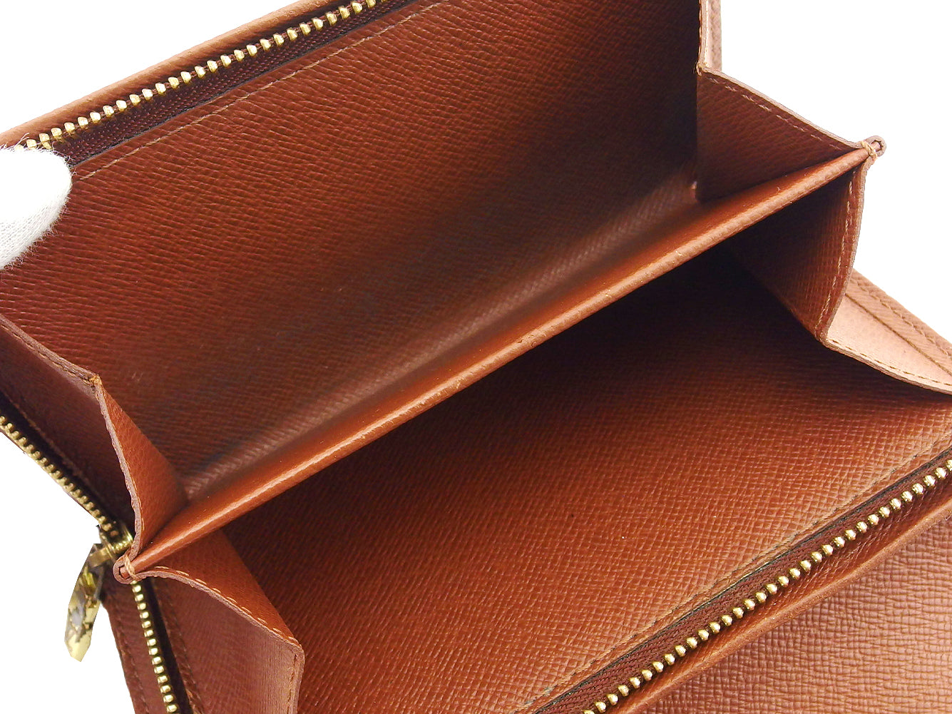 LOUIS VUITTON Long Wallet Purse M61730 Brown beige Portonebi Tresol
