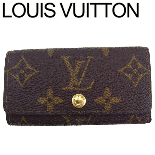 LOUIS VUITTON Key case Key holder M62631 Brown beige Multicles4