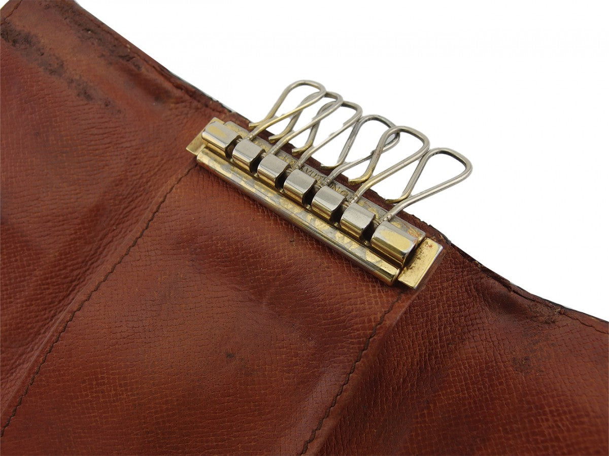 LOUIS VUITTON Key case Key holder M62630 Brown beige Multicles6