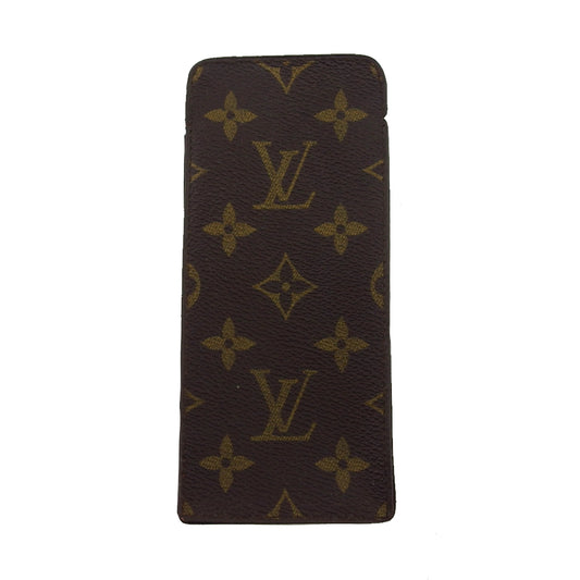LOUIS VUITTON glasses case No.148 Brown beige vintage