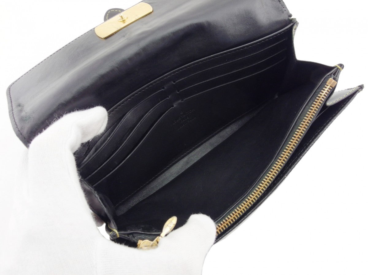 LOUIS VUITTON Long Wallet Purse M95645 black Portefeuille Le Favori