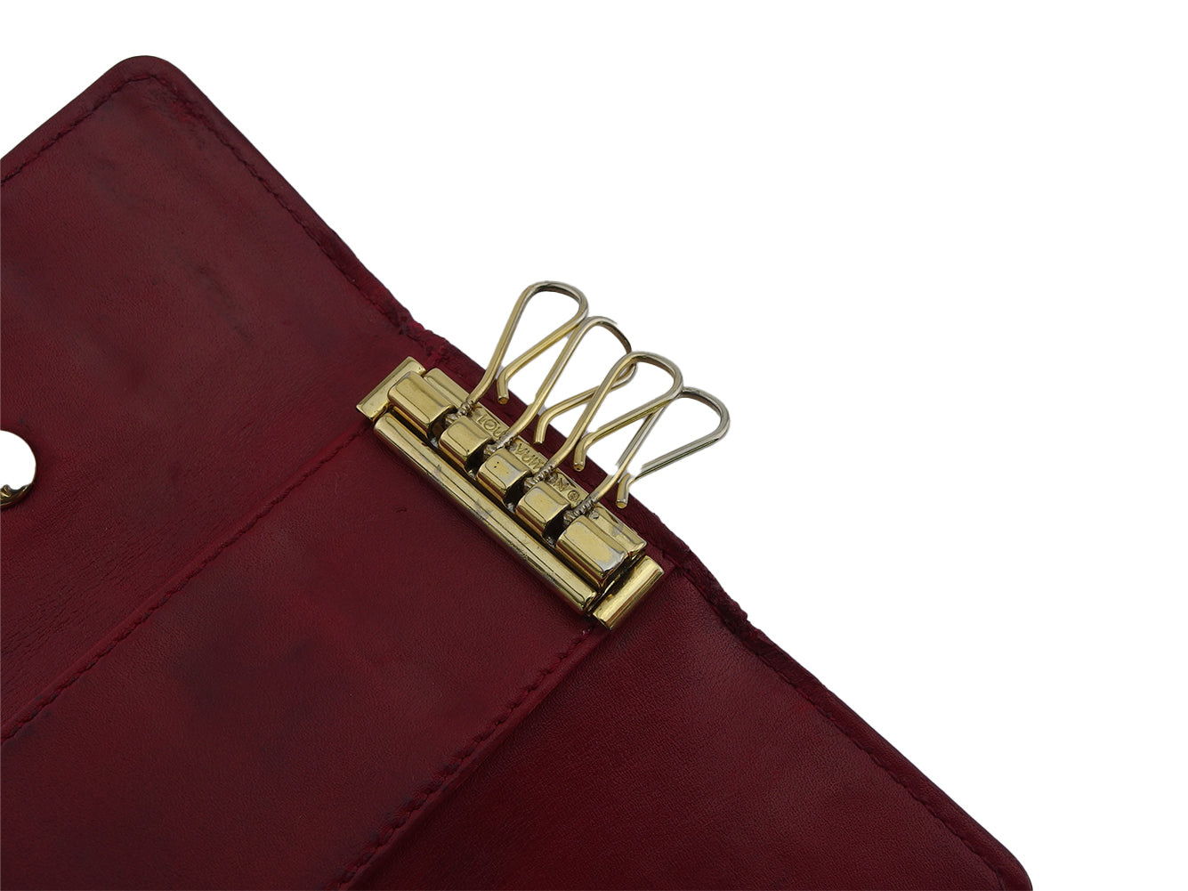 LOUIS VUITTON Key case Key holder M91976 Red Multicles4