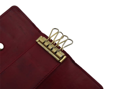 LOUIS VUITTON Key case Key holder M91976 Red Multicles4