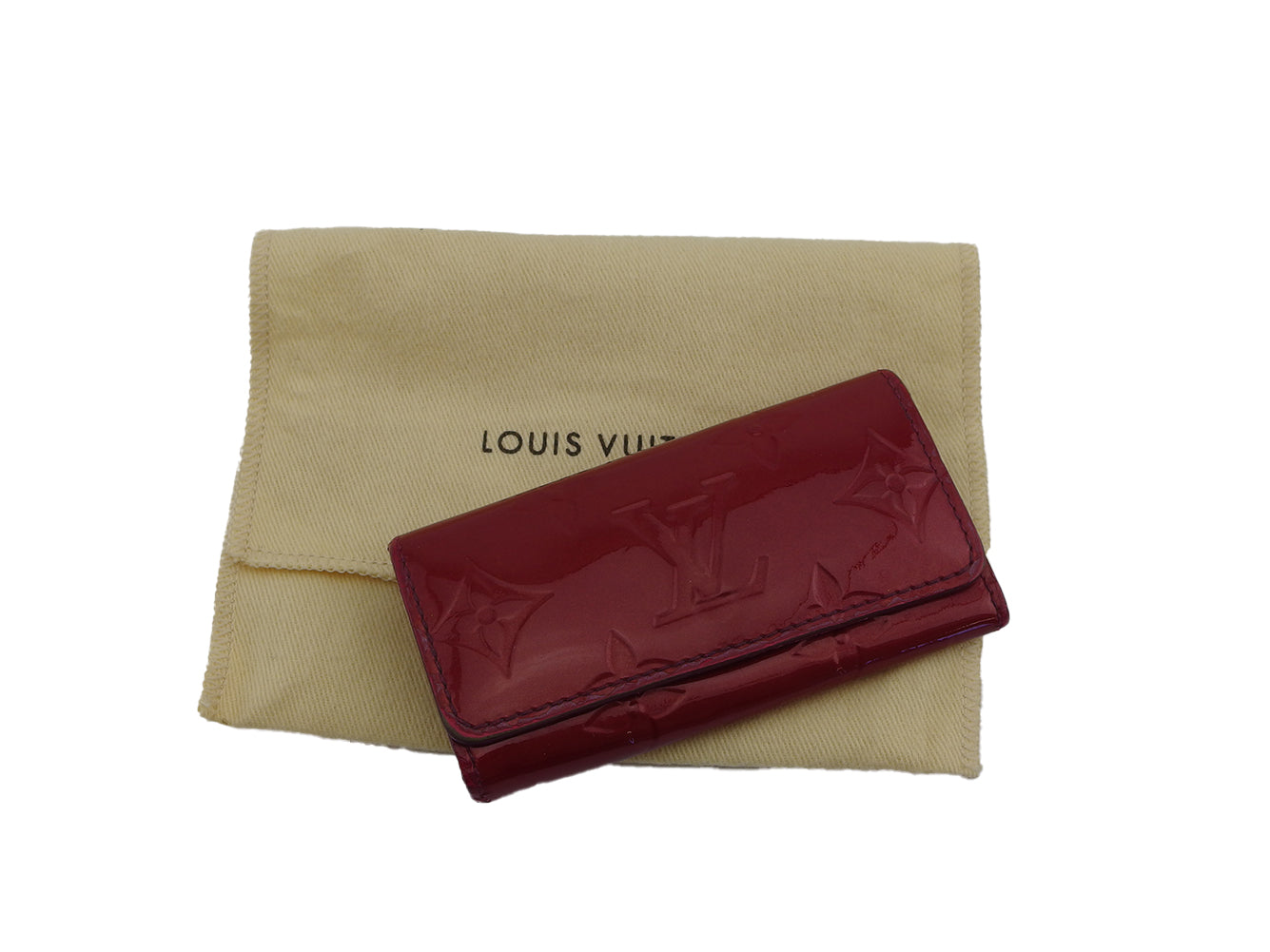 LOUIS VUITTON Key case Key holder M91976 Red Multicles4