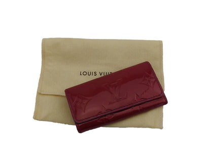 LOUIS VUITTON Key case Key holder M91976 Red Multicles4