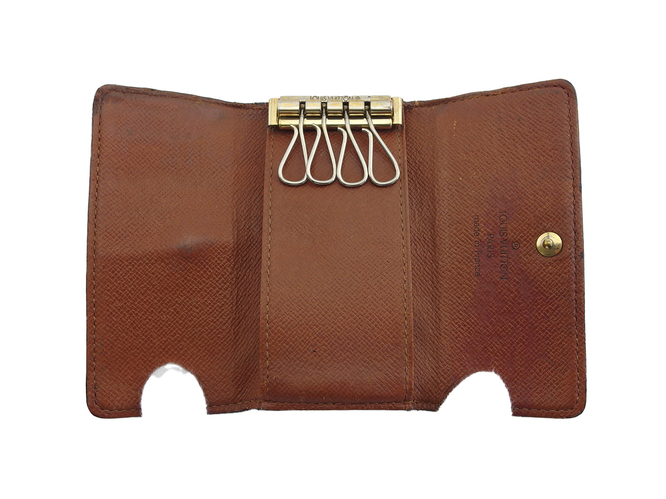 LOUIS VUITTON Key case Key holder M62631 Brown beige Multicles4