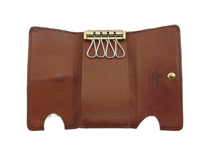 LOUIS VUITTON Key case Key holder M62631 Brown beige Multicles4
