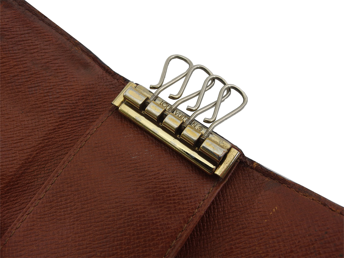 LOUIS VUITTON Key case Key holder M62631 Brown beige Multicles4