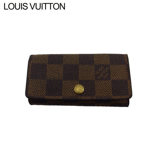 LOUIS VUITTON Key case Key holder N62631 Brown beige Multicles4