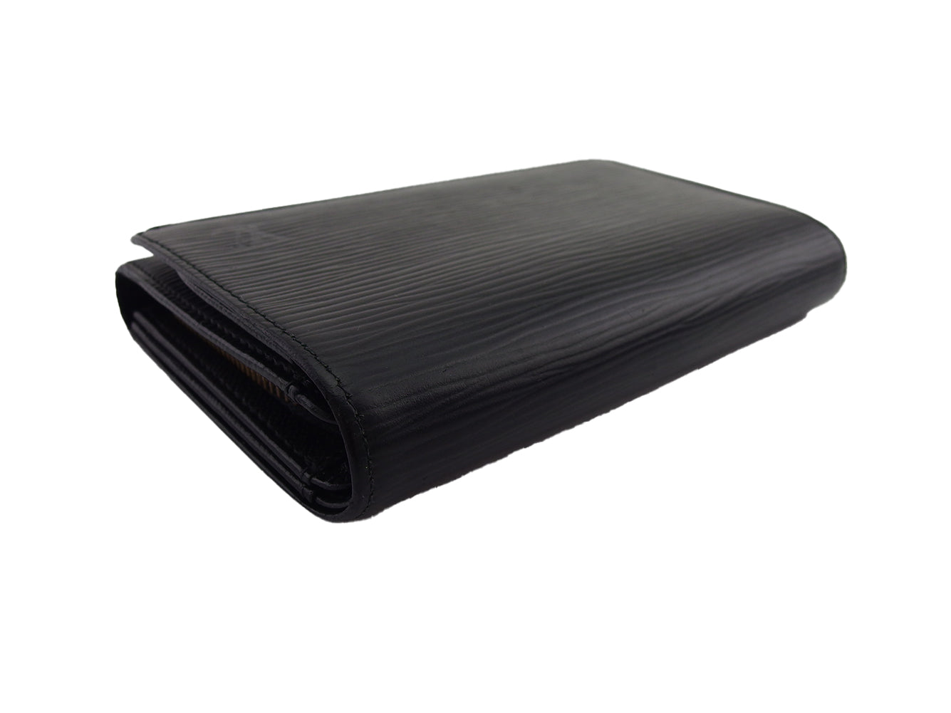 LOUIS VUITTON Long Wallet Purse M63502 black Portonebi Tresol
