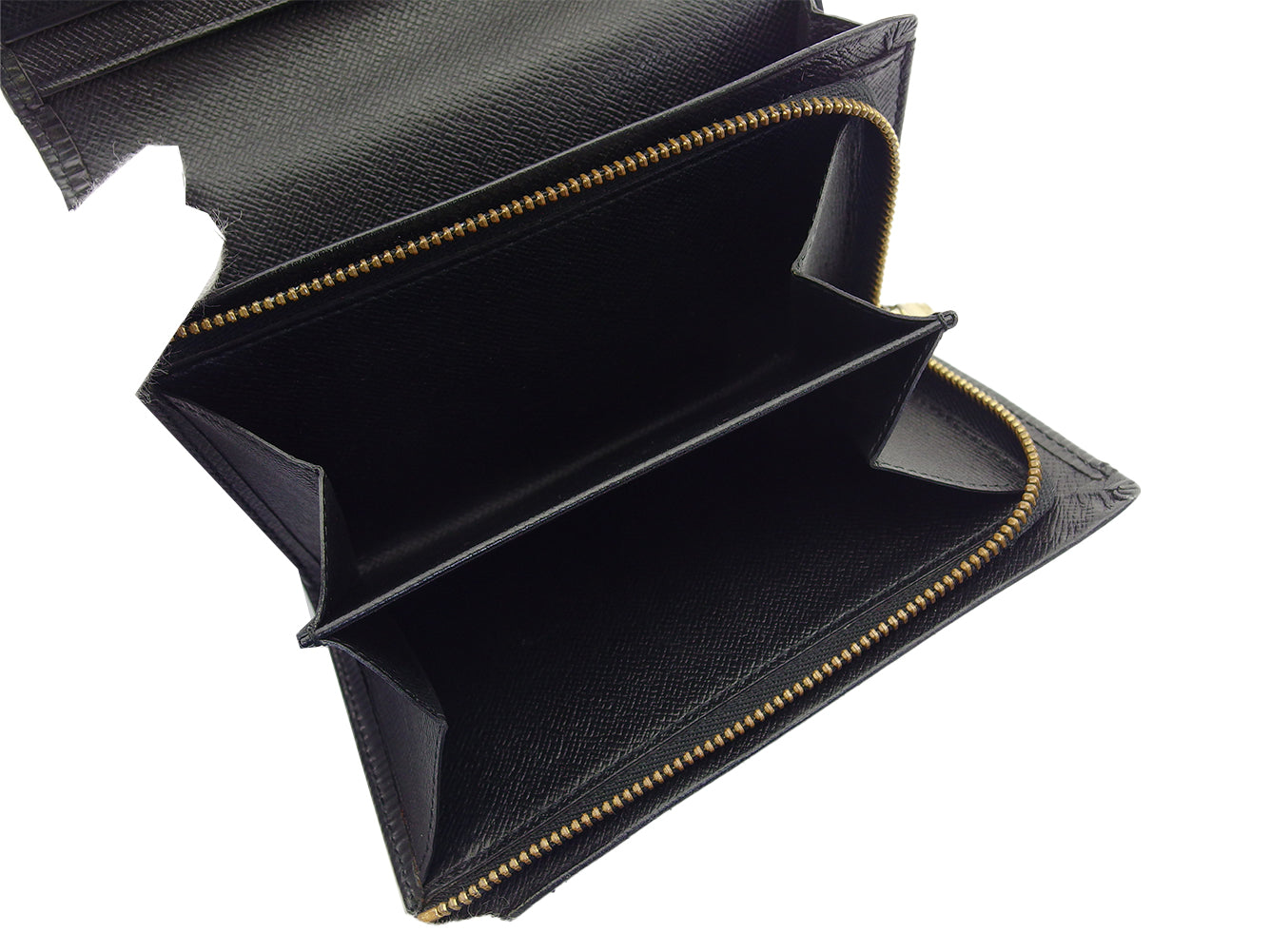 LOUIS VUITTON Long Wallet Purse M63502 black Portonebi Tresol