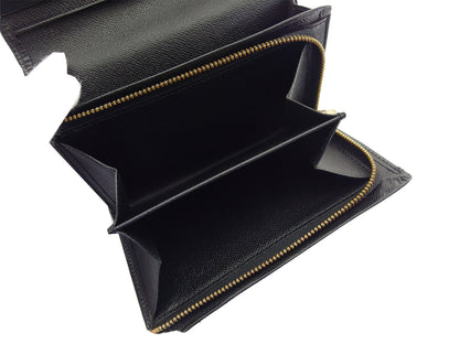 LOUIS VUITTON Long Wallet Purse M63502 black Portonebi Tresol