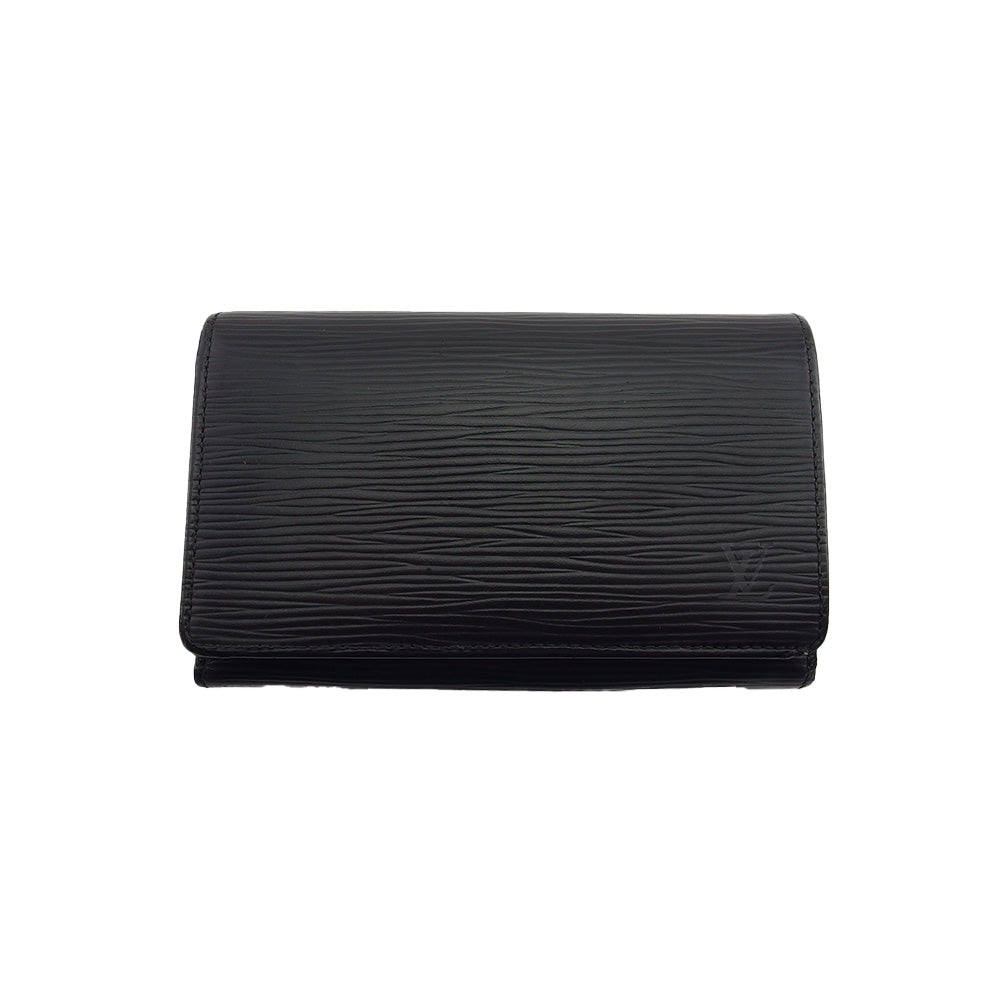 LOUIS VUITTON Long Wallet Purse M63502 black Portonebi Tresol