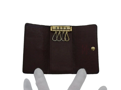 LOUIS VUITTON Key case Key holder N62631 Brown beige Multicles4