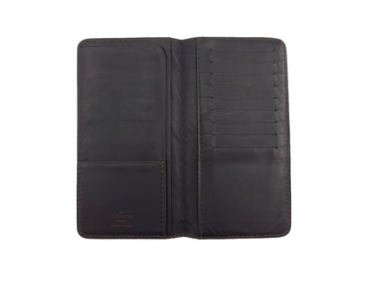 LOUIS VUITTON Bill Compartment M92999 Brown Porte Valeurs Cartes Credit