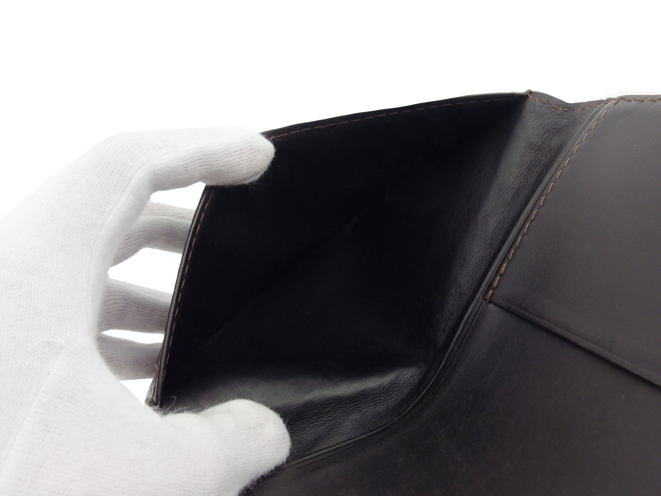 LOUIS VUITTON Bill Compartment M92999 Brown Porte Valeurs Cartes Credit