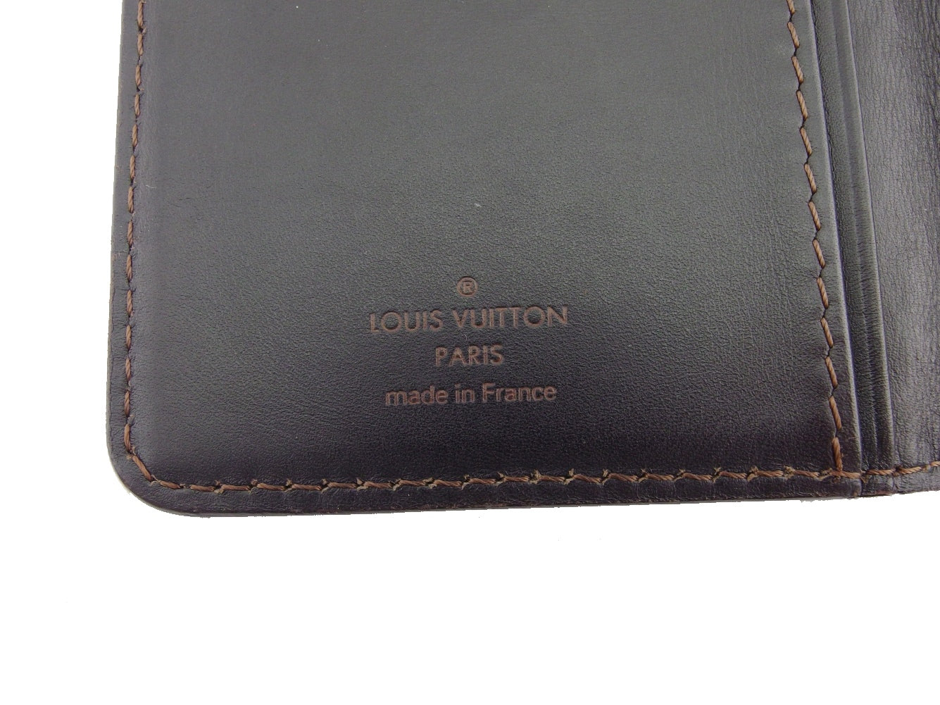 LOUIS VUITTON Bill Compartment M92999 Brown Porte Valeurs Cartes Credit