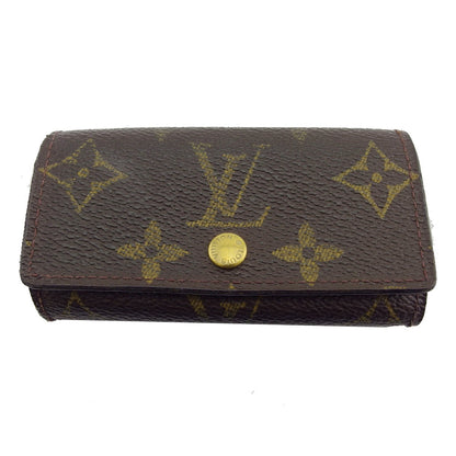 LOUIS VUITTON Key case Key holder Brown x beige Multicles4