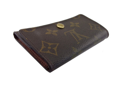 LOUIS VUITTON Key case Key holder Brown x beige Multicles6