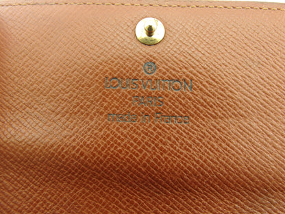 LOUIS VUITTON Key case Key holder Brown x beige Multicles6