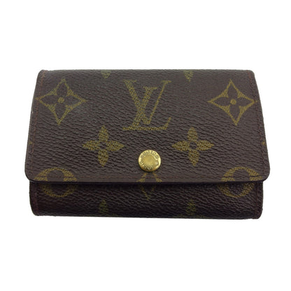 LOUIS VUITTON Key case Key holder Brown x beige Multicles6