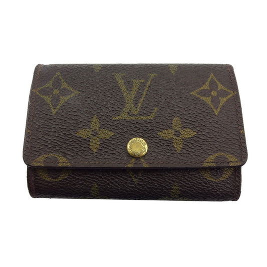 LOUIS VUITTON Key case Key holder Brown x beige Multicles6