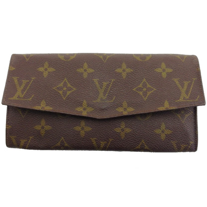 LOUIS VUITTON Long Wallet Purse Brown x beige Pochette Porto MonÃ©credi