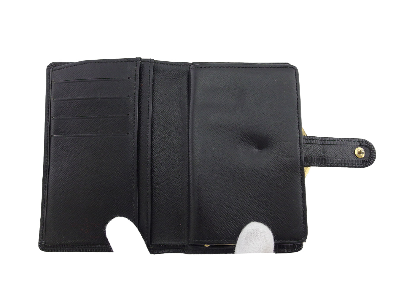 LOUIS VUITTON Bifold Wallet Noir Portonet Bie Vienova